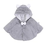 Ballett Jacke Mädchen - Mädchen Wintermantel Jacke mit Kapuze süße Cartoon Cape Winddicht warm gepolsterte Oberbekleidung für Kleinkind Baby Säugling