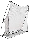 Amazon Basics Golf-Trainingsnetz, tragbar, 2,44 x 2,44 m, Schwarz