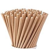 ALINK Papierstrohhalme 100 Stück - Trinkhalme Papier Dauerhaft Recycling - Cocktail Strohhalme Papier Kraft - Paper Straws - Strohhalm Einweg - Strohalme