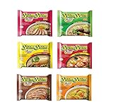 Pamai Pai 30 x 60g YumYum Instant Nudelsuppen - 6 Leckere Sorten - Yum Yum Chicken Beef Duck