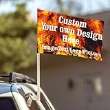 Personalisierte Autoflagge Mit Bild, 30,5 X 45,7 Cm – Individuelle Autoflagge, Individuelle Flaggen Und Banner, Beidseitiger Aufdruck Ihres Eigenen Logos/Designs/Wortes Für Autodekoration, Patrioti