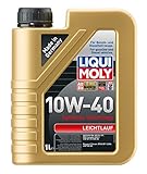LIQUI MOLY Leichtlauf 10W-40 | 1 L | Synthesetechnologie Motoröl | Art.-Nr.: 1317, farblos