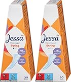 Jessa Slipeinlagen String – 2er Pack (2 x 30 Stück) – Extra dünn & atmungsaktiv – Geruchsneutralisierend – Ohne Duftstoffe – Für Tanga & Stringslips – Purlife Sticker