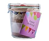 Löbke Hof Backmischung Geburtstags-Kuchen 'Happy Birthday' 580ml Sturz-Weckglas