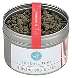 Zauber des Tees Ginseng Oolong Tee – Oolong Tee lose mit Ginsengwurzel und Süßholz, süß-würziger Geschmack, 115 g