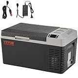 VEVOR 20 L Kühlbox 12/24 V Tragbarer Kühlschrank, Elektrische Gefrierbox Klein Gefrierschrank -20~10 ℃, Elektrische Kompressor Kühlbox 580 x 330 x 310 mm für Auto, Camping, Lkw, Boot usw.