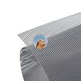 Bosmsaslad Fliegengitter Fenster, 120 × 250 cm Insektenschutz Gaze Fenster Mesh, Fiberglas-Fliegengitter Gewebe, DIY Zuschneidbar Fliegennetz Ersatz für Fenster, Türen und Dachfenster, Grau