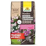 Neudorff NeudoHum Rhododendron- & HortensienErde - Bio & torffrei, für strahlende Blüten und Intensive Blattfarbe bei Moorbeetpflanzen, 40 Liter