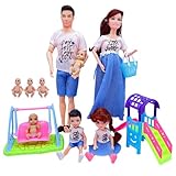 Jorzer Schwangere Puppe 12 Zoll bewegliches Gelenk Schwangere Puppe mit Baby im Bauch für Kinderspielzeug Puppenhauszubehör für Mädchen 1 Set Spielzeug und Spiele