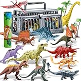 JOYIN Dinosaurier Spielzeug ab 3-6 Jahre, Kinder Spielzeug Spielmatte Set, 19 PCS Realistische Dinosaurier Figuren für 3 4 5 6 Jahre, Dinosaurier Spielzeug für Kindergeburtstag
