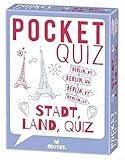 moses. Pocket Quiz Stadt Land Quiz, 150 Fragen rund um kuriose Fakten aus aller Welt, Für Kinder ab 12 Jahren und Erwachsene