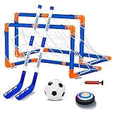 NIWWIN Hockey -Spielzeugset, Hockeybahn zu Hause,simuliertes Hockeyspiel, Innen- und Outdoor -Hockeyspielzeug, geeignet für Kinder über 6 Jahre alt. Weihnachten von Kindern, Geburtstagsgeschenke.