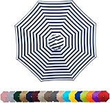 Ersatz-Sonnenschirm-Abdeckung für 6/8-Arm-Terrassenschirme, langlebiges Dachüberdachung für den Außenbereich, perfekt für Garten und Terrasse (T8bone4m)