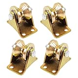 4 Stück V-Nut Seil Rollen für Wäscheleine Seilrolle Riemenscheibensystem Industriemaschinen Umgekehrte Rolltüren Umlenkrolle