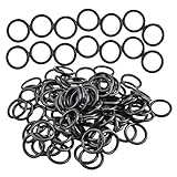 Ipetboom 100 Stück Gummi O ringe Dichtungsringe für Gitarren pickup knöpfe Glatte Kanten Leicht Robust Zubehörset Gitarren spieler und Instrumentenpflege