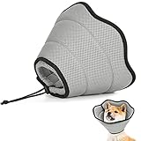 VavoPaw Genesungshalsband für Hunde und Katzen, elisabethanisches weiches Netz, atmungsaktives Hunde-Chirurgie-Genesungshalsband, E-Halsbänder für Hunde nach Operationen, Schutzkegel für Hunde und