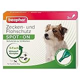 BEAPHAR - Zecken- Und Flohschutz SPOT-ON Für Kleine Hunde Bis 15kg - Repellent Gegen Flöhe, Zecken Und Mücken - Sofortige Wirkung - Schutz Bis Zu 12 Wochen - 3 Pipetten Je 1 ml