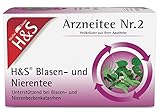 H&S Blasen- und Nierentee: Arzneitee Nr. 2 mit Heilkräutern aus der Natur bei Blasenentzündung und Nierenbeckenentzündung, 20 x 2 g