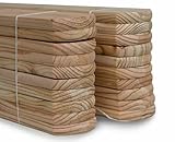 AZZAP Lärche Zaunlatten 90x20mm Lärchenholz Holzzaun Holz Zaun Brett Zaunbrett Gartenzaun Lärchenbrett 50-150cm (10, 80cm)