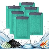 Gufastoe Ersatz Filterpads Kompatibel für Tetra EasyCrystal Filter 250, mit AlgoStop Depot Anti-Algenwirkstoff für die Tetra EasyCrystal FilterBox 300 Geeignet,6 Stück Ersatz Filterpads
