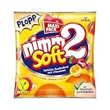 nimm2 Soft – 1 x 345g Maxi Pack – Gefüllte Kaubonbons in vier Sorten mit Fruchtsaft und Vitaminen