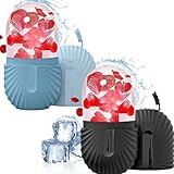 2pcs Ice Face Roller, Silikon Ice Roller Gesicht, GesichtGesichtsmassag für Pore Verkleinern, Falten Aufhellen, Erhellen Haut