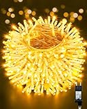 Opard Lichterkette Weihnachtsbaum mit Stecker Außen & Innen, 20 M 200 LED warmweiß, 8 Modi & 3 Timer-Einstellungen, Dimmbar, IP65 Wasserdicht, Weihnachten, Garten, Hochzeit, Party