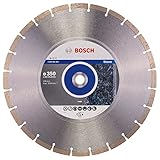 Bosch Professional 1x Diamanttrennscheibe Standard for Stone (für Stein, Granit, Beton, Ø 350 x 20/25,40 x 3,1 x 10 mm, Zubehör für Tisch- & Benzinsägen)