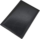 myledershop Große Elegante Ausweismappe 12 Fächer MJ-Design-Germany Made in EU (Design 1 / Schwarz)