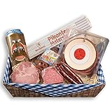 WURSTBARON® Geschenkkorb Heimwerker, Wurstpaket mit Salami und Schinken, Geschenkpaket ca. 1,5kg