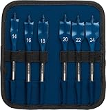 Bosch 6x EXPERT Self Cut Speed Flachfräsbohrer-Sets (für Weichholz, Spanplatte, Ø 14-24 mm, Professional Zubehör Bohrmaschine/Schrauber)