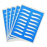 Mikinona 5 Blätter Augenbrauenmikroblading Augenbrauen-Praxis-Hautzubehör Tattoo-Trainingshaut Augenbrauenhaut zum Tätowieren Augenbrauen-Microblading-Haut Augenbrauen-Trainingshaut Blue