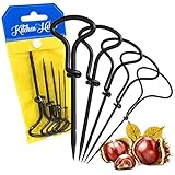 Kitchen Helpis® Praktisches Kastanienbohrer Set, 5-teiliges Kastanienset, 1,5-5 mm Bohrer Kastanien, Kastanien Bastelset Kinder, Kastanienmännchen Bastelset, Holzbohrer Hand