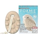 Foamie Festes Duschgel mit Kokos & Kakaobutter Öko-Test Sehr Gut, Duschpflege Intensive Feuchtigkeit mit Massage-Effekt, Feste Dusche 100% Vegan, Plastikfrei, 80g