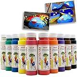 Play malmit® hochwertige Acrylfarbe 10er Set je 250ml | Malfarbe in Seidenmatt | Künstler Farbe | Made in Germany | für Leinwand, Holz, Stein, Pappe | geeignet für Pouring Technik