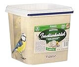 Fidelio Meisenknödel mit Netz, Insektenknödel, ganzjähriges Wildvogelfutter proteinreich / energiereich, hochwertiges Vogelfutter für Wildvögel, 30 Stück im Eimer, 2.5 kg