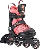 K2 Skates Inline Skates Marlee PRO Mädchen - Größen verstellbare Kinder Inline Skates — Black - pink — 30D0222