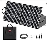 Solarpanel Faltbar Solar Powerbanks Outdoor 50W 18V Monocrystalline Solar Module PV Anlage Powerstation, Solarpanel Flexibel Portable Ladegerät Für Camping Balkon Flachdach Handys Laptops