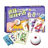 Partykartenspiele für Erwachsene, Ten Challenge Card Game | Brettspiele der Mathematik -Familie - Bildungsaktivitäten, Strategiespielzeug, Klassenzimmer, Ergänzung von Spielzeug für Kinderjungen und M