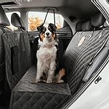 Rudelkönig Hundedecke für Auto Rückbank - Wasserabweisende Autoschondecke für Hunde mit Seitenschutz und Sichtfenster - Kratzfeste Autodecke für den Rücksitz