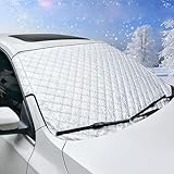 LAINIKE Frontscheibenabdeckung Windschutzscheibenabdeckung Scheibenabdeckung Auto 150 x 100cm Auto Frostabdeckung Sonnenschutz Winter Faltbar Windschutzscheiben Abdeckung