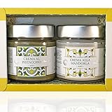 Sizilian Gourmet Geschenkbox | Mandelaufstrich & Pistazie Creme | 2 x 200 g