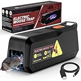 Elektrische Mausefalle, Rattenfalle Elektrisch Eine Hochspannung von 1800 V tötet Mäuse sofort und schmerzlos, Mausefalle für Drinnen, Küche - Wirksam für Kleine Mäuse