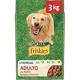 Friskies Purina Friskies Adultes Hundefutter mit Ochse, Getreide und Gemüse, 4 x 3 kg Beutel