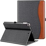 ZtotopCase Hülle für iPad 9.7 Zoll 2018/2017(6./5.Generation), Premium Kunstleder Leichte Schutzhülle Case Cover für iPad 5/6/Air 2/Air 1,mit Auto Schlaf/Wach Funktion,Denim schwarz