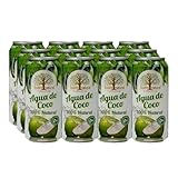 Tesoro Natural Agua de Coco, 100% Natürliches Kokoswasser, 12 x 500 ml Dosen