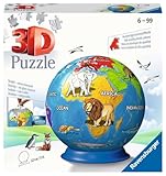 Ravensburger 3D Puzzle 11840 - Puzzle-Ball Kindererde - 72 Teile - Puzzle-Ball Globus für Kinder 6 Jahren