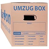 10 Umzugskartons Standard 620 x 300 x 330 mm günstig, stabil, belastbar, umweltfreundlich - Menge zwischen 5 und 240 Stück