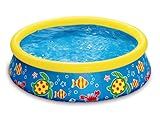 HAF® Quick Up Pool in gelber Optik mit den Maßen 152 x 38 cm - Selbstaufbauender & Selbst tragender Swimming Pool/Gartenpool/Aufstellpool ohne Filterpumpe