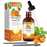 Bio Kürbiskernöl für Haarwachstum, Pumpkin Seed Oil for Haare, 60ml kürbiskernöl haare 100% reines kalt gepresst, Hilfe Wachstum für Augenbrauen,Feuchtigkeitsspendende Kopfhaut, Gesicht